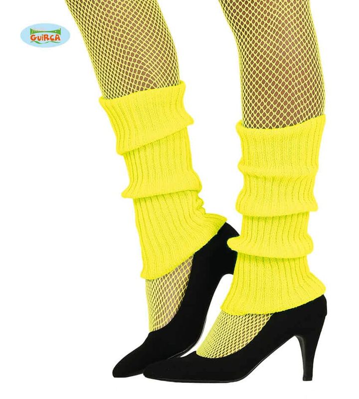 [17364] 80's Yellow Leg Warmers - Adult One Size