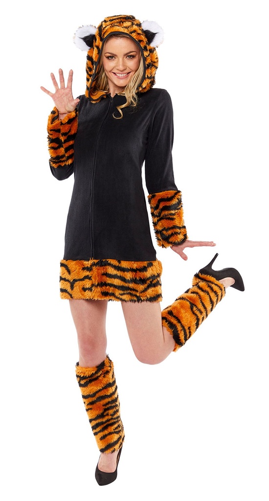 Tigeress Tiger Woman Costume - Adult Size Small