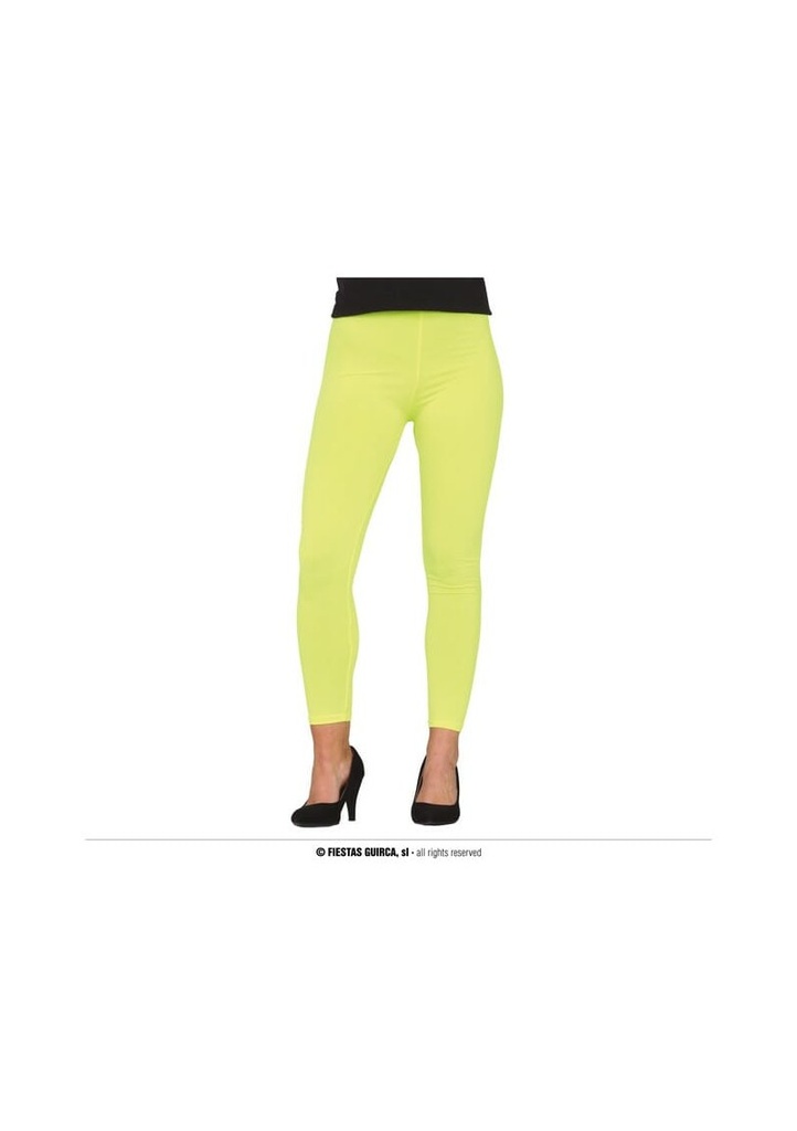 Leggings Neon Yellow - Adult One Size