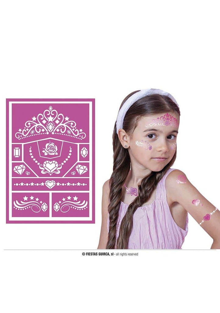Pink Children'sMakeup Stencil 14x20cm