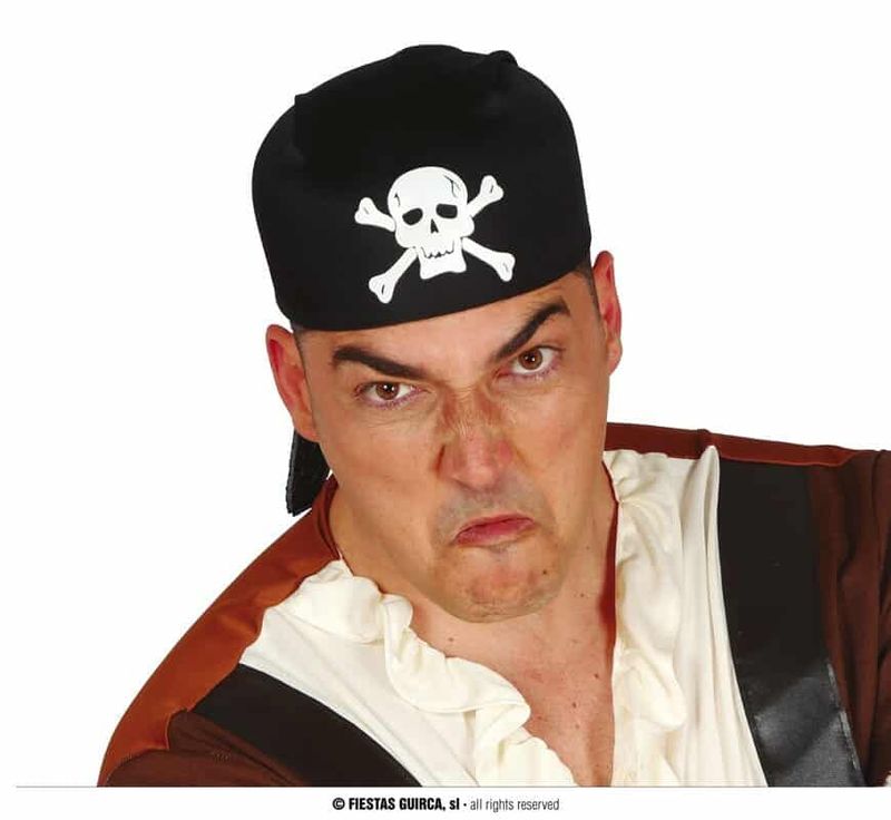 Black Fabric Pirate Hat