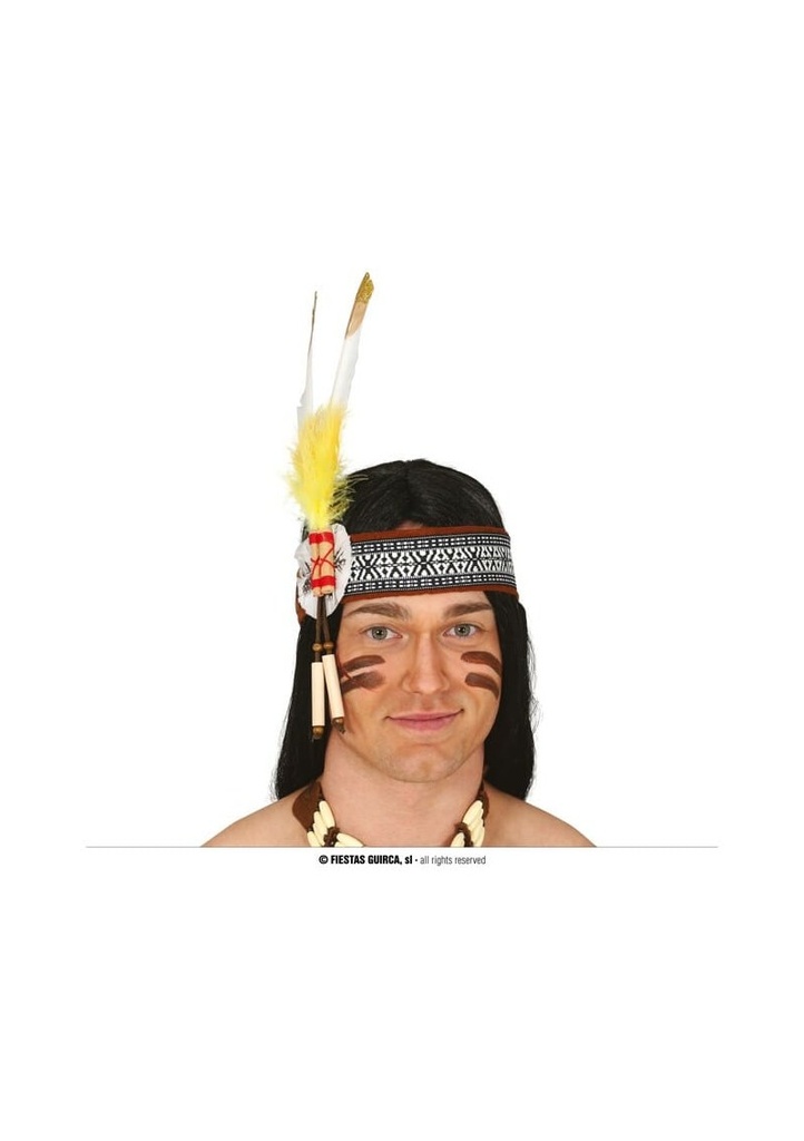 Indian Feathered Headband Large