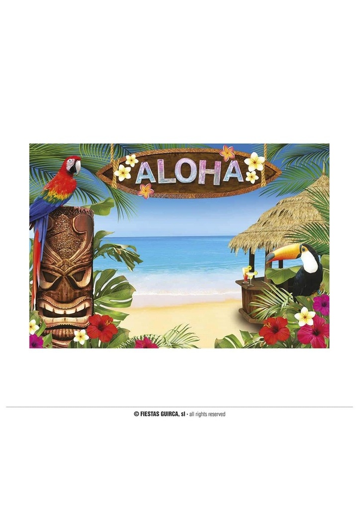 Hawaiian Scene Setter Decoration - 220x150cm