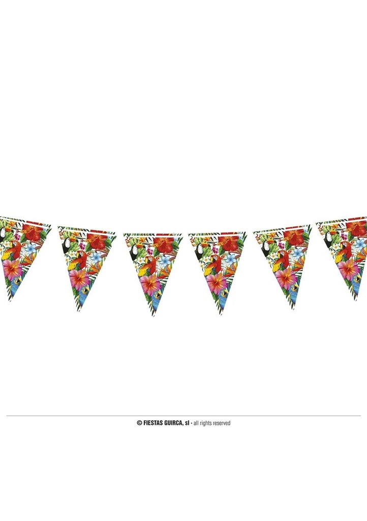 Hawaiian Paper Flag Banner (19x27cm) - 300cm
