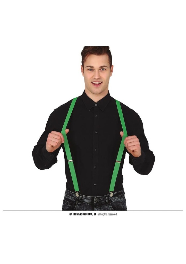 Green Suspenders Braces