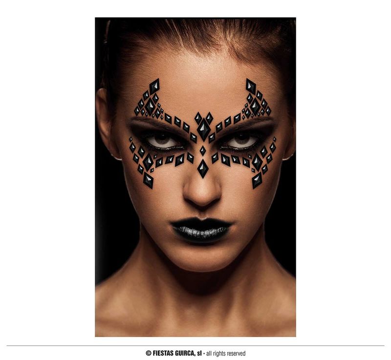 Adhesive Face Jewelry Set (Bat)
