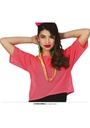 Neon Pink Fishnet T-Shirt - Adult One Size