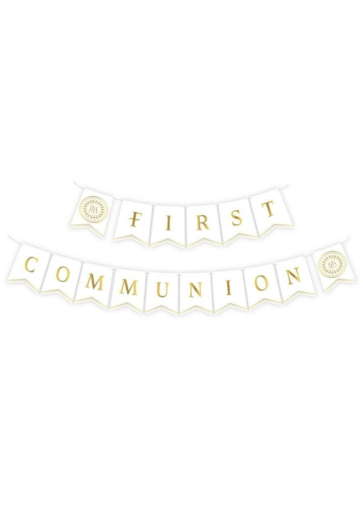 Paper Garland First Communion Banner - 300cm