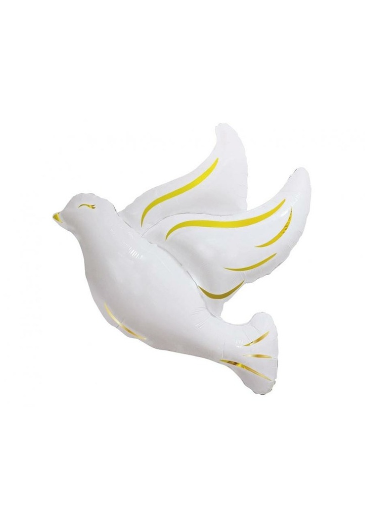 Foil Balloon Jumbo Dove - 92x84cm
