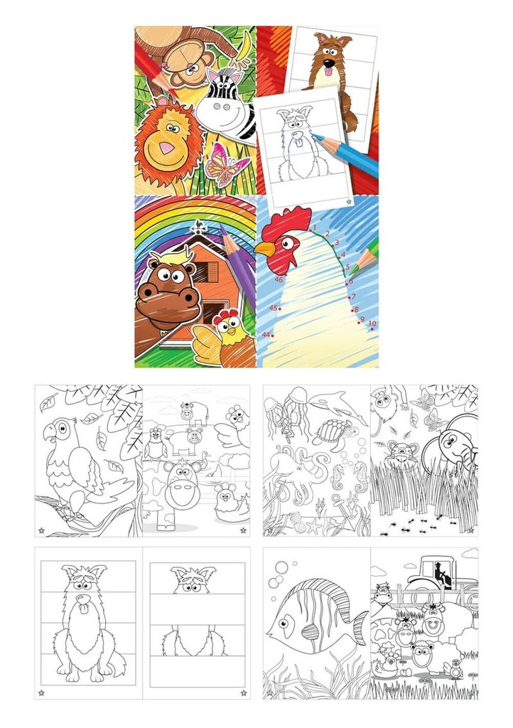 [S35349] Mini Party Favor Colouring Books (10.5x14.5cm)
