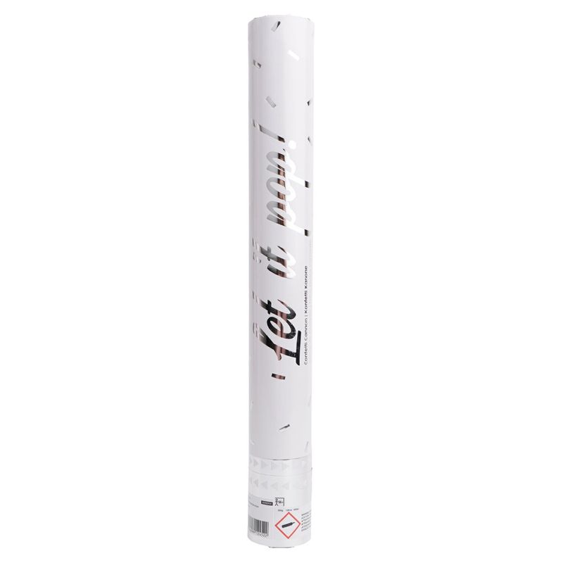 Confetti Cannon / Popper Silver Foil 40cm