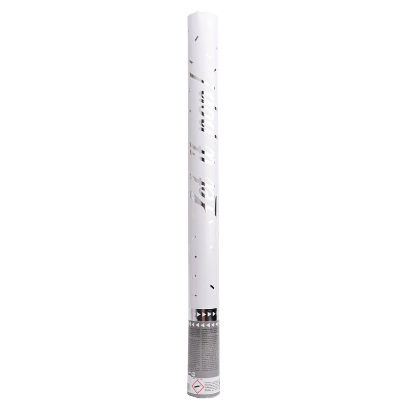 Confetti Cannon / Popper Silver Foil 60cm