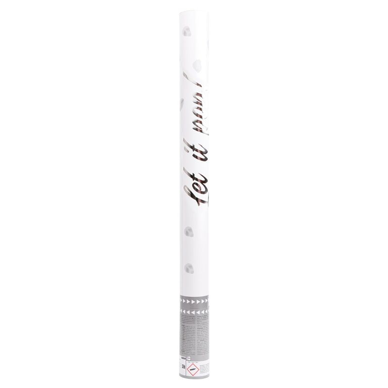 [9916660] Confetti Cannon / Popper Rose Petalls White Paper 60cm