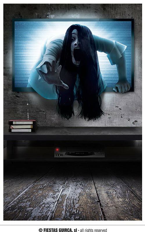 Adhesive Possessed Wall Decoration - 70x80cm