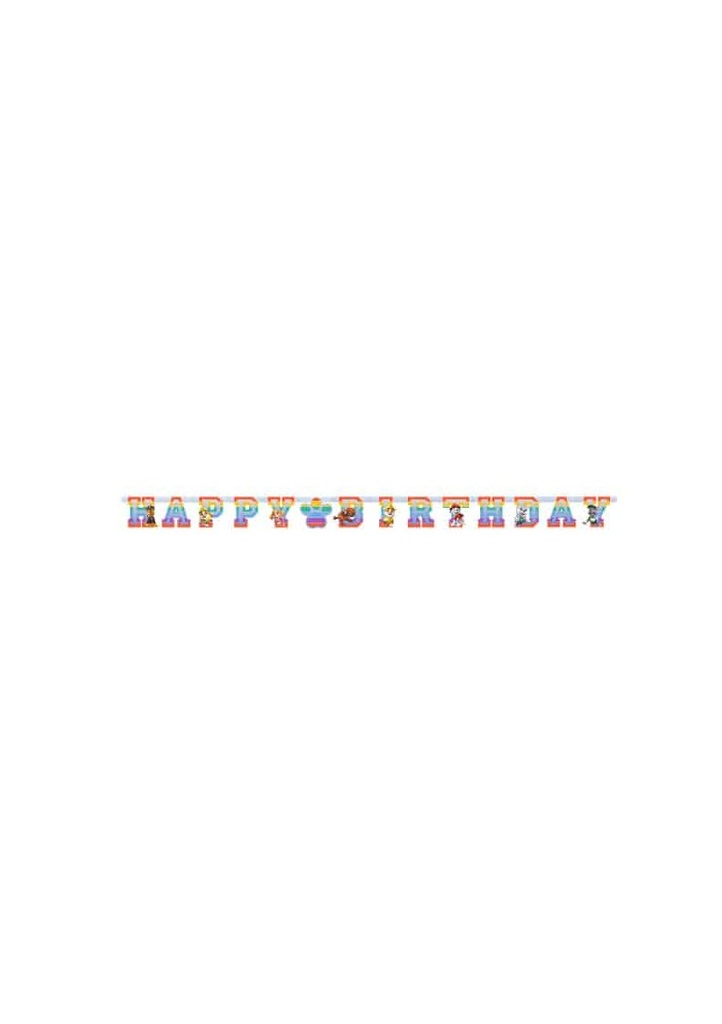 Paw Patrol Happy Birthday Letter Banner - 180 x 15cm