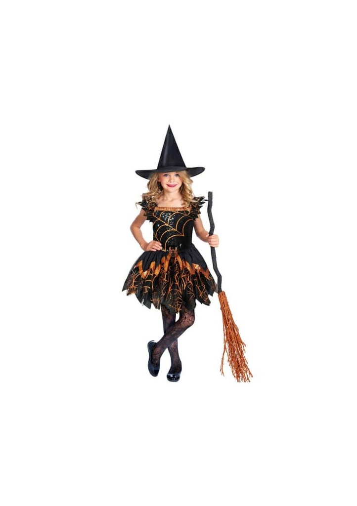 Halloween Costume Spooky Spider Witch - Age 3 to 4 Years