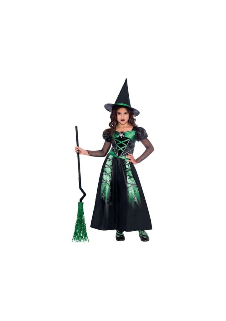 Halloween Costume Spider Witch - Age 3 to 4 Years