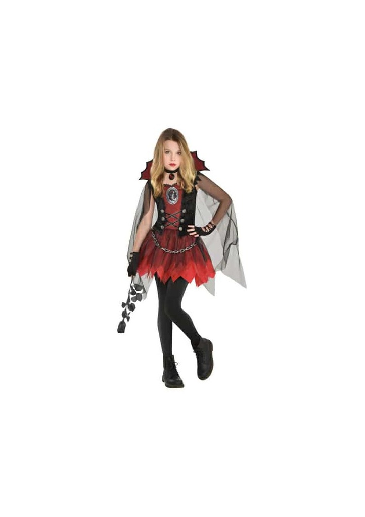 Halloween Costume Dark Vamp Girl - Age 4 to 6 Years