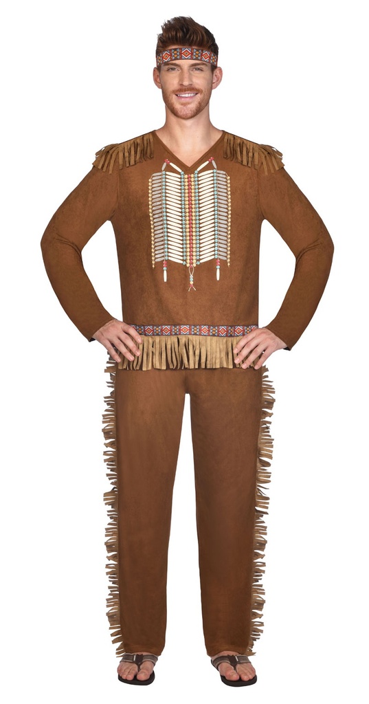 Brave Frontier Native American Man Costume - Adult Size Large