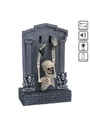 Tombstone Skeleton with Sound Light & Movement - 21x11x35cm