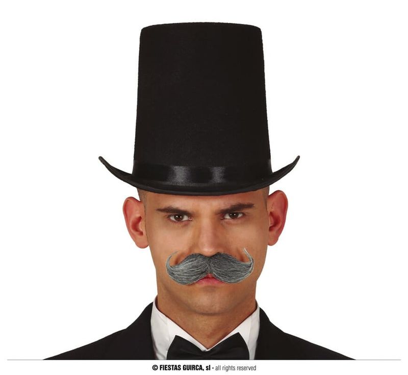 Black Felt Top Hat 20cm - Adult One Size