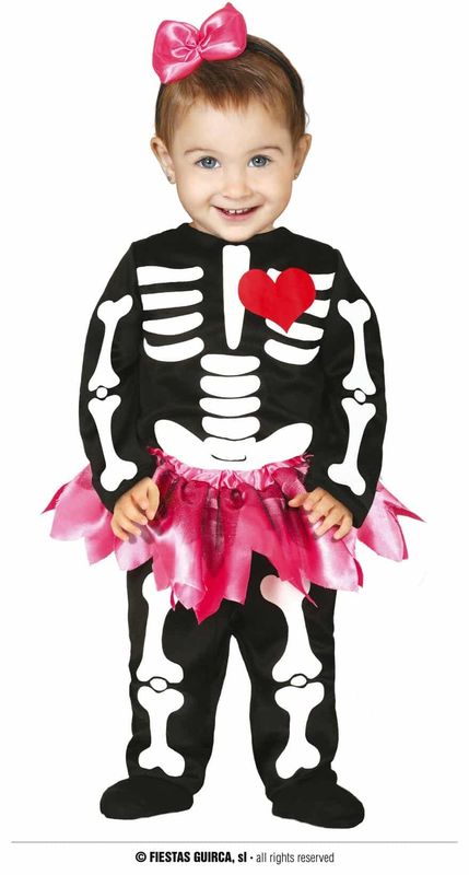 Baby Pink Tutu Skeleton - Age 12 to 18 Months