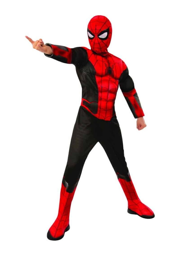Official Deluxe Spider-Man Red & Black - Age 7 to 8 Years ( Large)