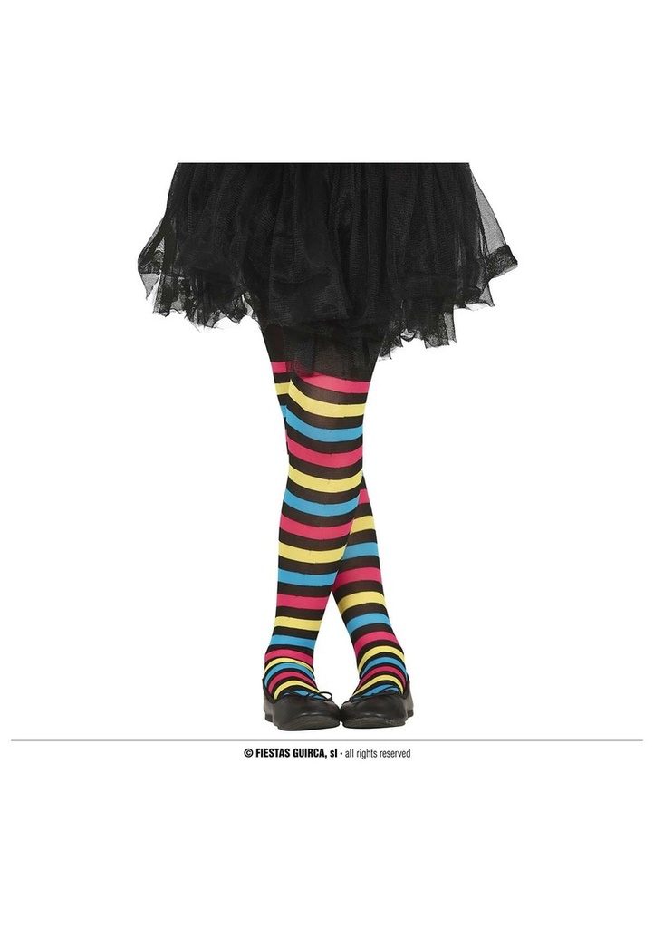 Striped Tights for Children - Age 5 to 9 Years