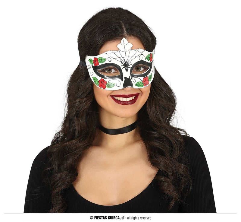 Catrina Mask With Spider - Adult One Size