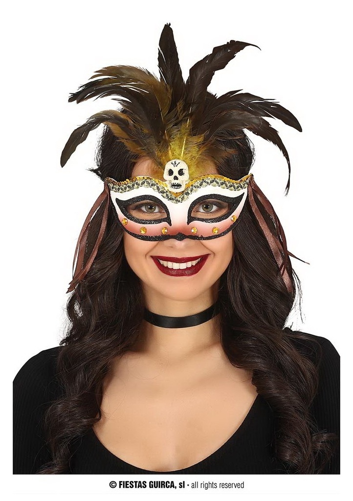 Voodoo Mask With Feathers