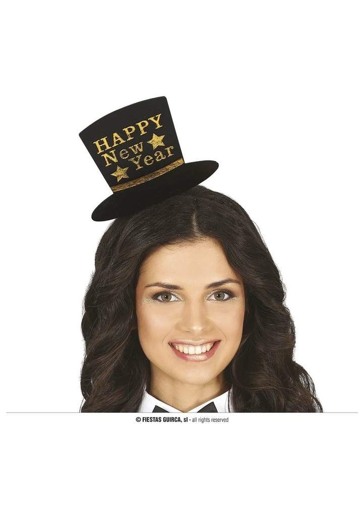 Gold Happy New Year Mini Headband