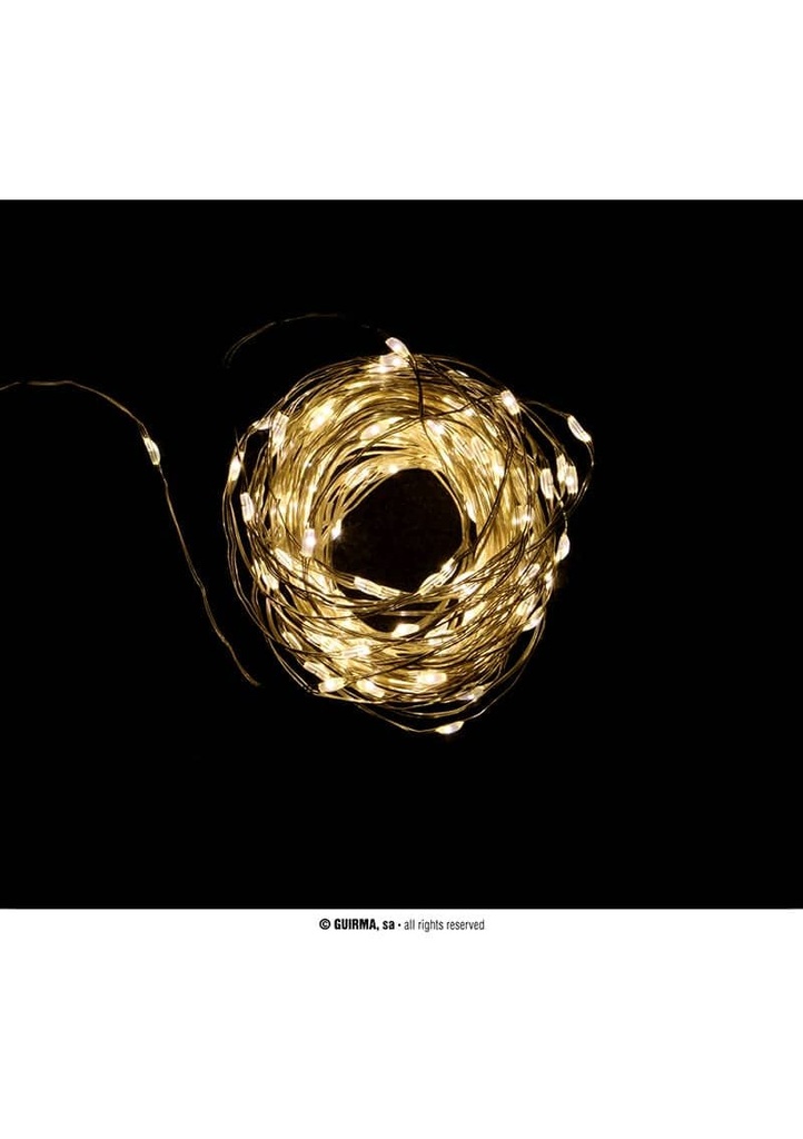 Multifunction 200 Led Warm White Lights With Batteries  – 20mt