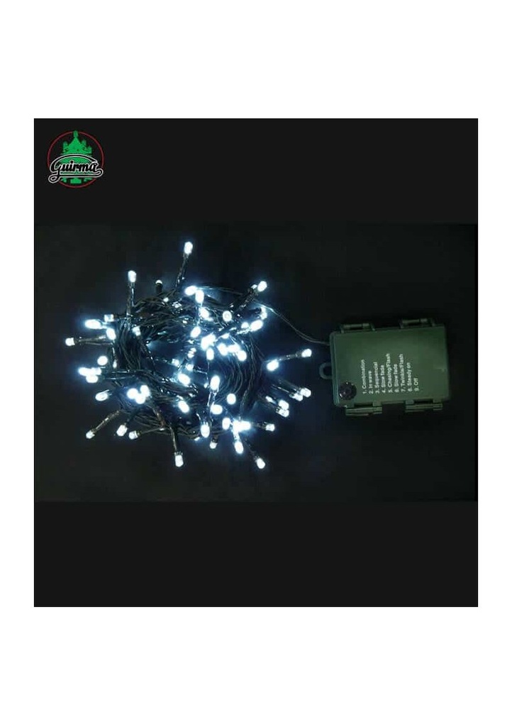 Multifunction 48 Led White Lights With Batteries – 3.5mt