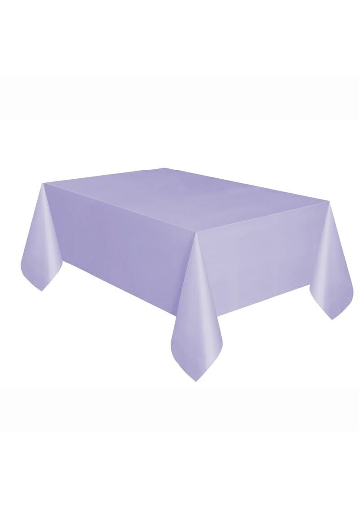 [5081] Rectangular Plastic Table Cover (54"x108") - Lavander