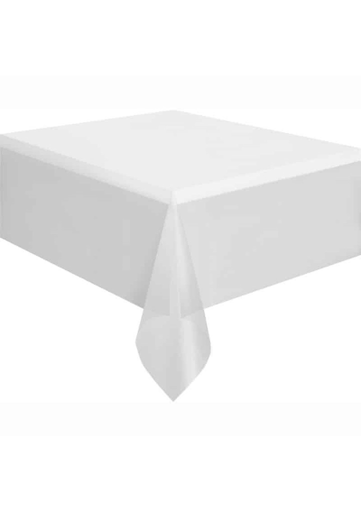 [5080] Rectangular Plastic Table Cover (54"x108") - Clear