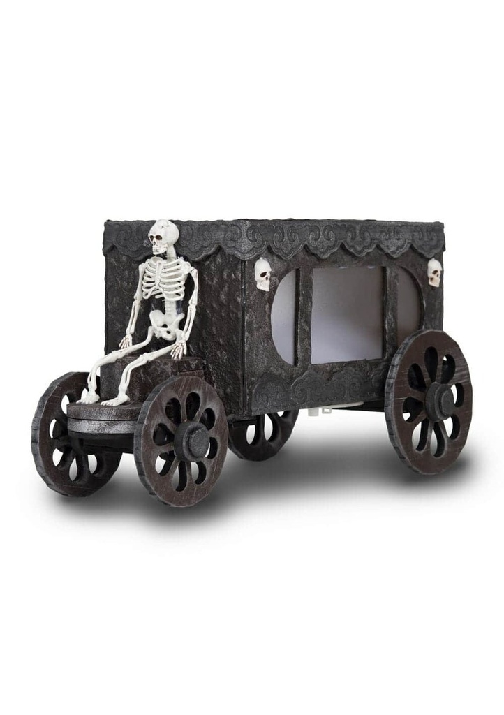 Funeral Carriage With Light & Sound -  18cm x 31cm x 18cm