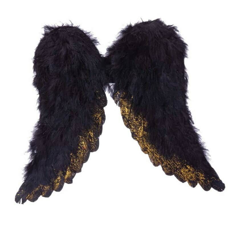 Black Archangel Wings - 45x39cm