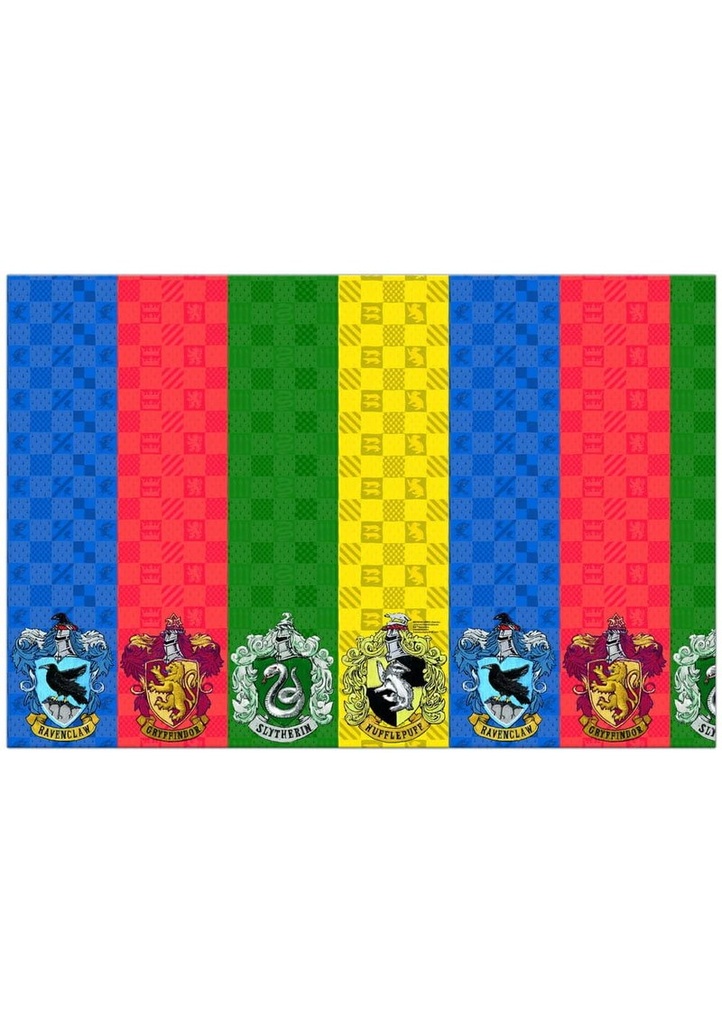Harry Potter Hogwarts Houses FSC Paper Tablecover 120x180cm - 1pk