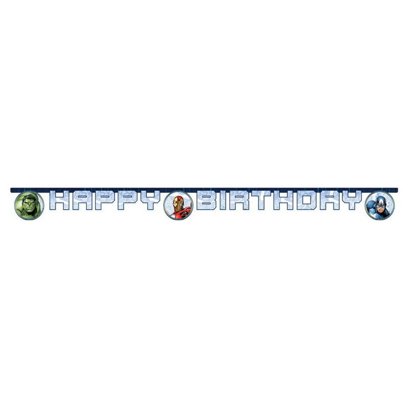 Avengers Infinity Stones FSC "Happy Birthday" Die-Cut Banner - 1pk
