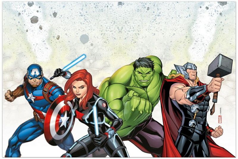 [93874] Avengers Infinity Stones Plastic Tablecover 120x180cm - 1pk