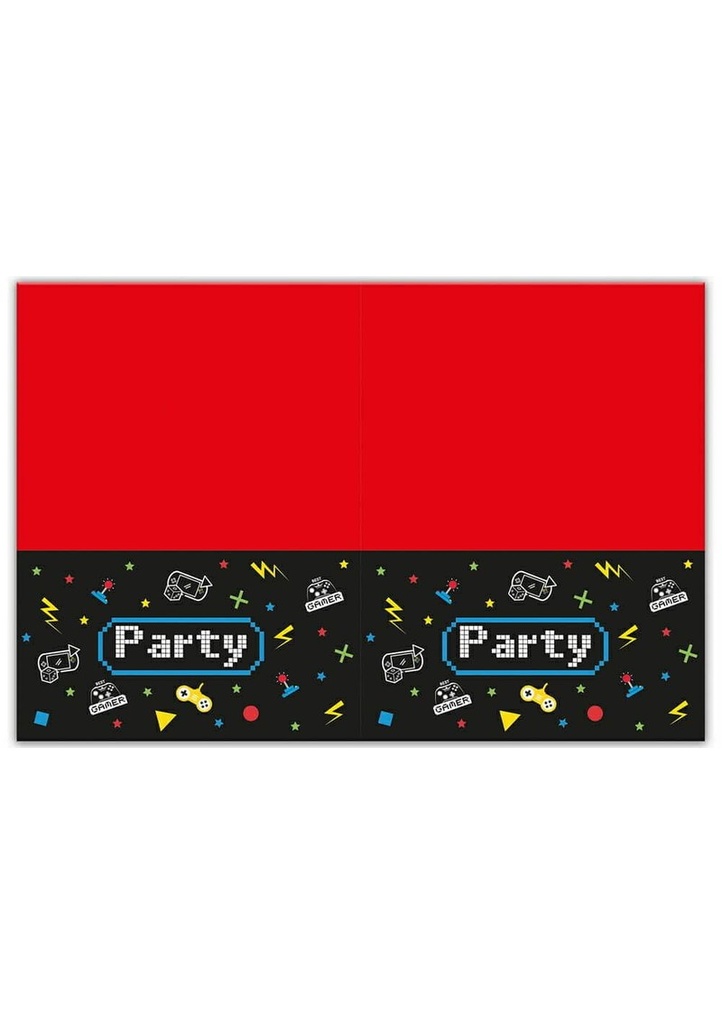 [93773] Gaming Party Plastic Tablecover 120x180cm - 1pk