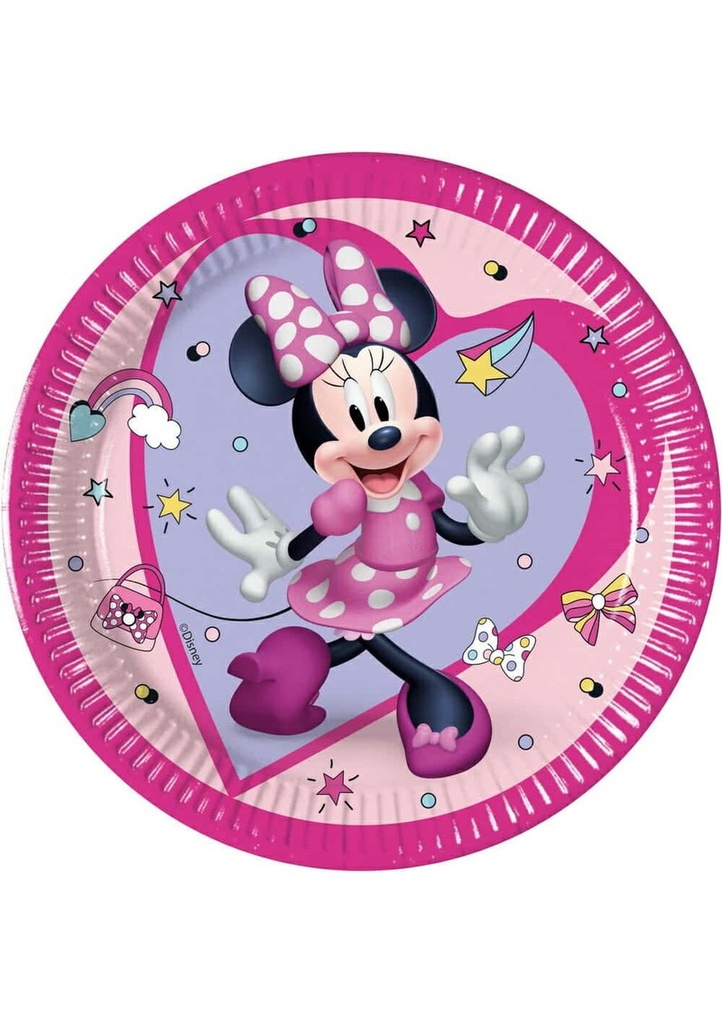 Minnie Junior FSC Paper Plates 20cm - 8pk