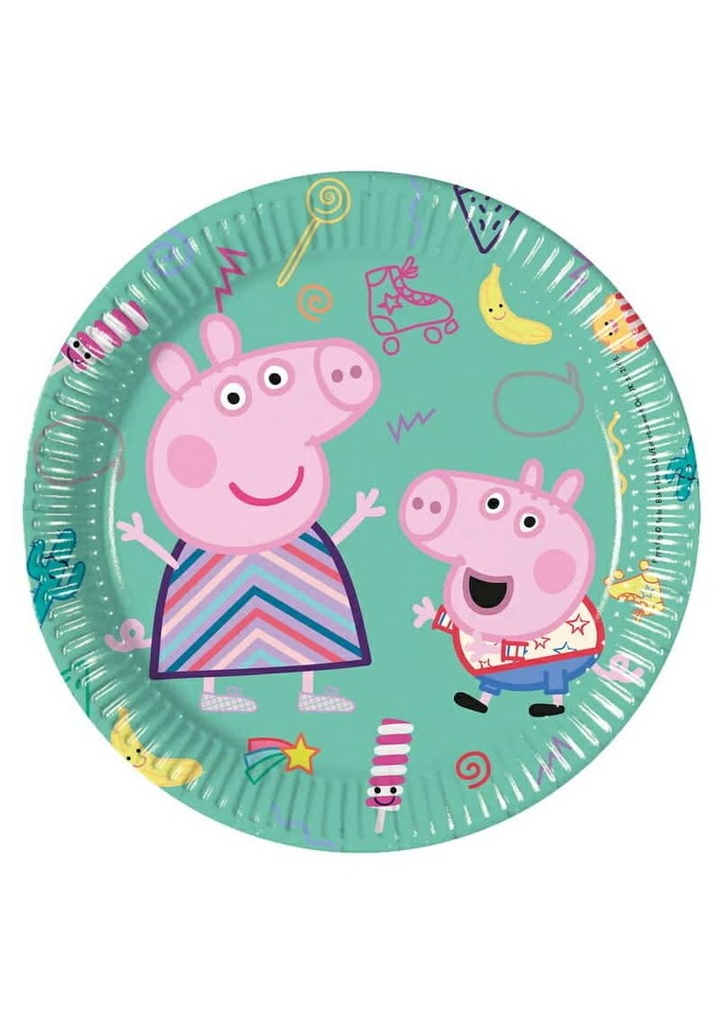 Peppa Pig Messy Play FSC Paper Plates 20cm - 8pk