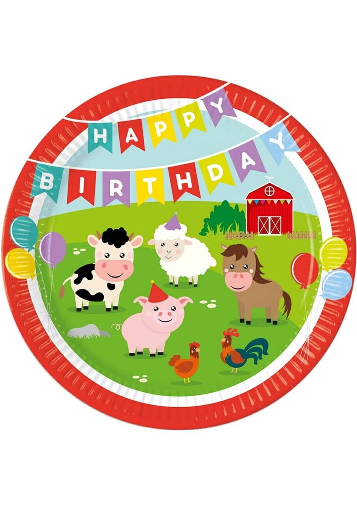 [94174] Farm FSC Paper Plates 23cm - 8pk