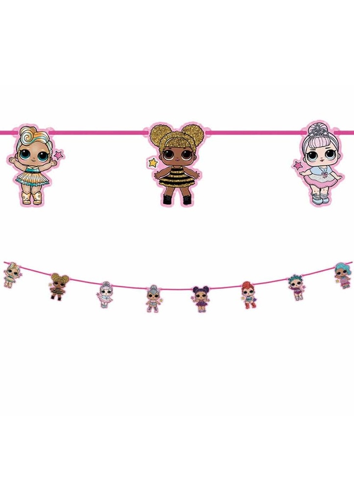LOL Glitterati Paper Die-Cut Banner - 1pk
