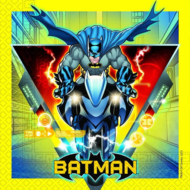 Batman Rogue Rage FSC Two-Ply Paper Napkins 33x33cm - 20pk