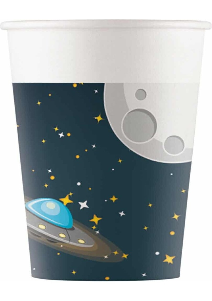 Rocket Space FSC Paper Cups 200ml - 8pk