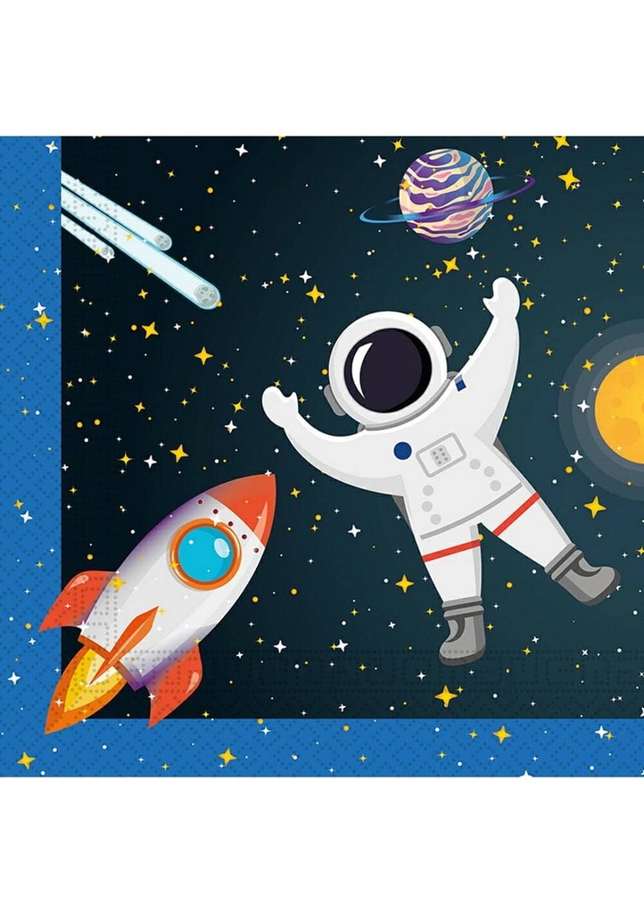Rocket Space FSC Two-Ply Paper Napkins 33x33cm - 20pk
