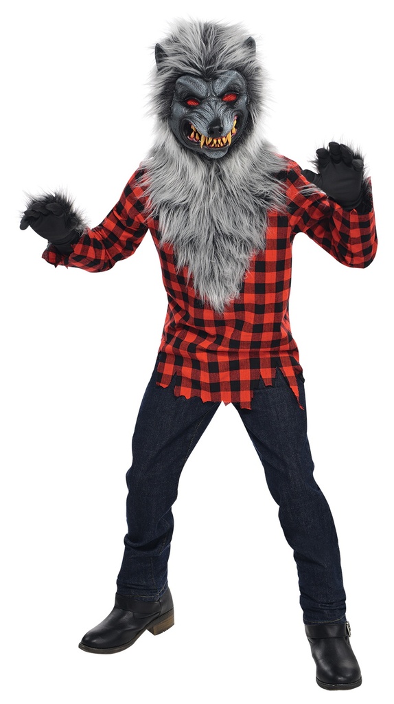 Hungry Howler Wolf Boy Costume - Age 6 to 8 Years