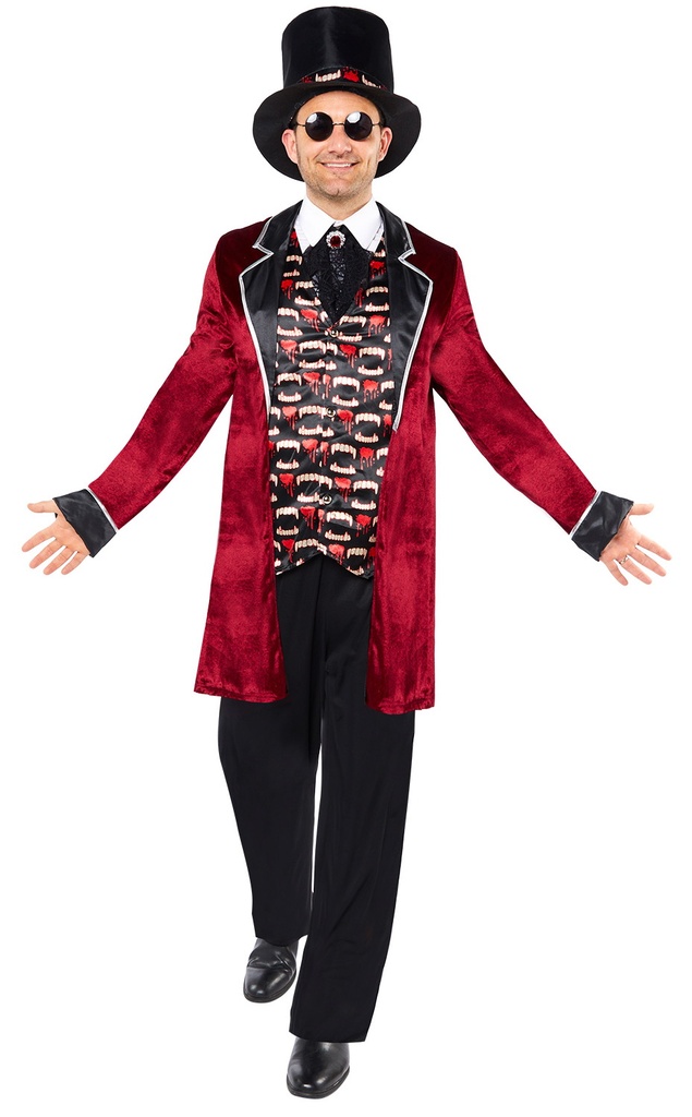 Midnight Vampire Man Costume - Adult Size Medium